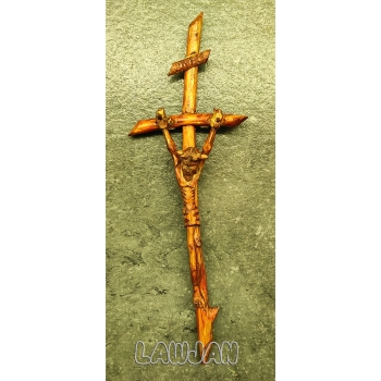 Jezus na krzyżu 22cm - rzeźba