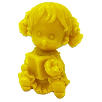dziewczynka z warkoczami forma do świec 3D